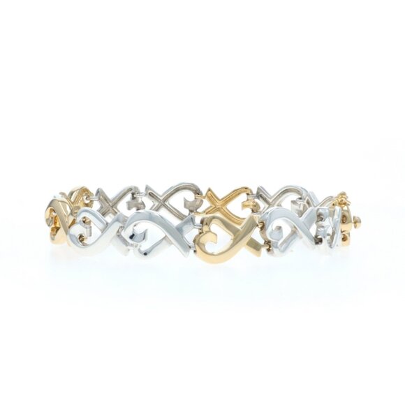 Tiffany & Co. Paloma Picasso Loving Hearts Link Bracelet Sterling 925 Gold 18k main image 6